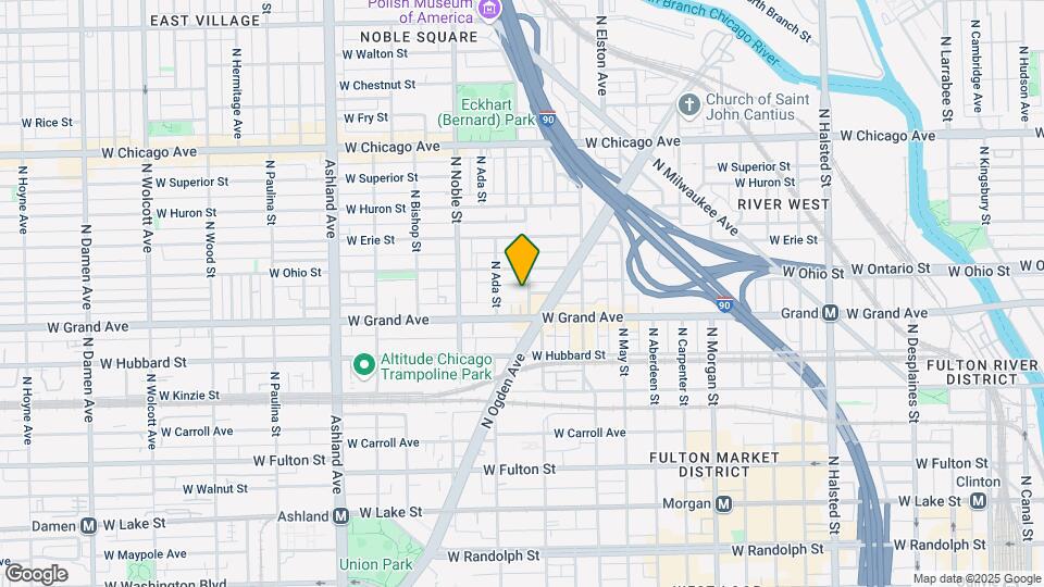 522 N Elizabeth St, Unit 1S Map and Location Details