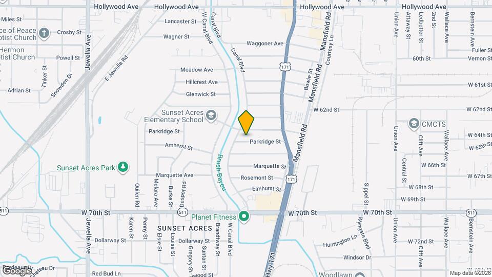 2770 Parkridge St Map and Location Details