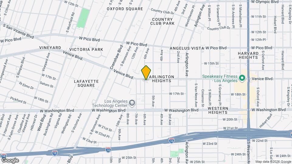 1610 6th Ave Map and Location Details