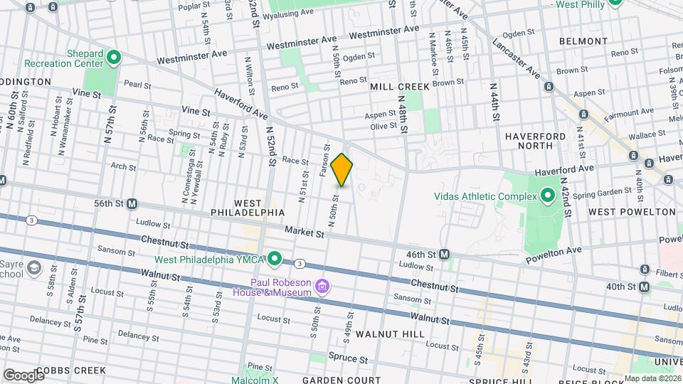 113 N 50th St, Unit 3 Map and Location Details