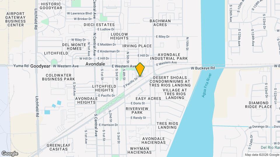 611 E Pacific Dr Map and Location Details