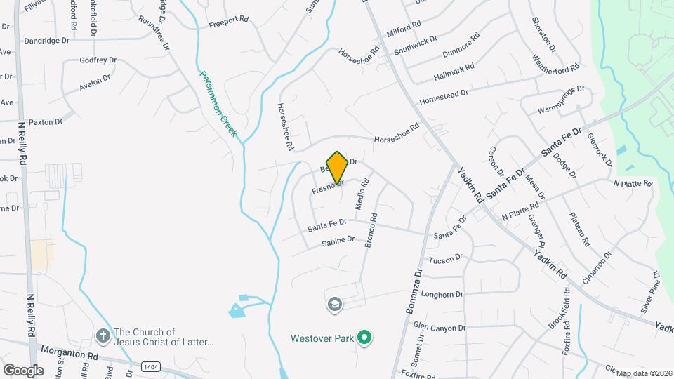 832 Fresno Dr Map and Location Details