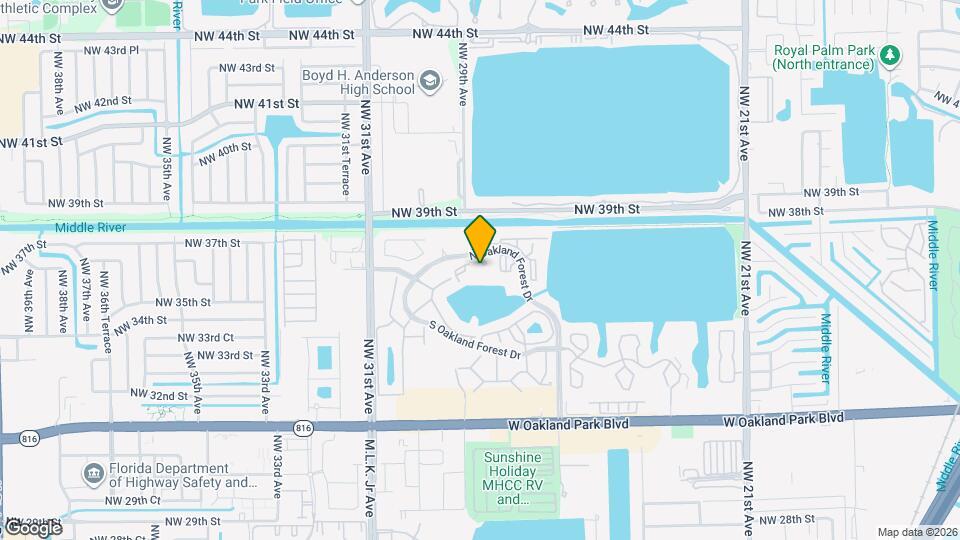 2860 N Oakland Forest Dr Map and Location Details