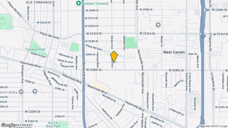1454 W 227th St Map and Location Details