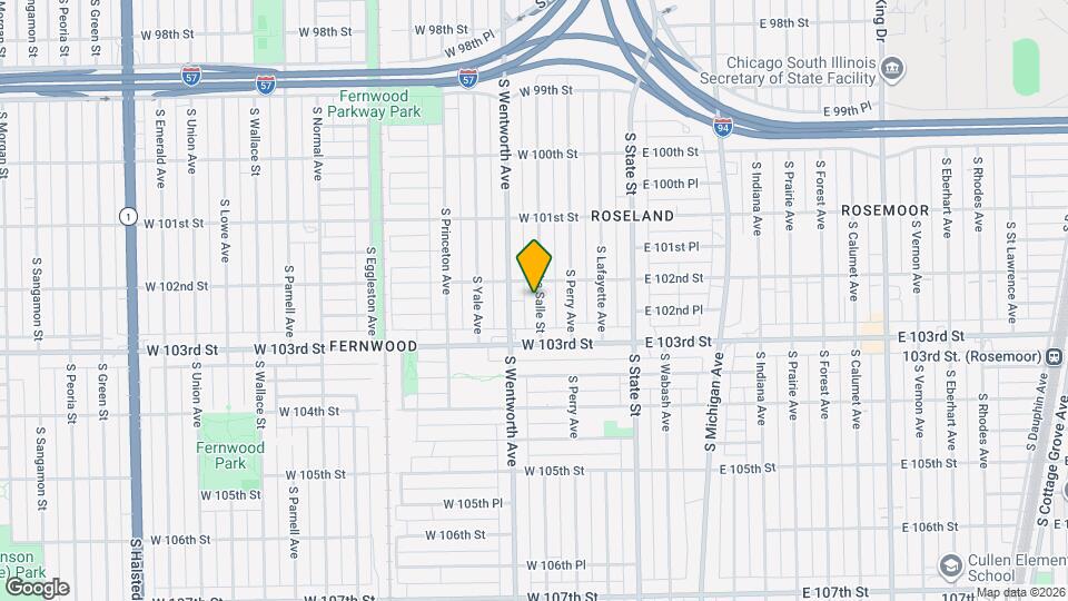 10214 S La Salle St Map and Location Details