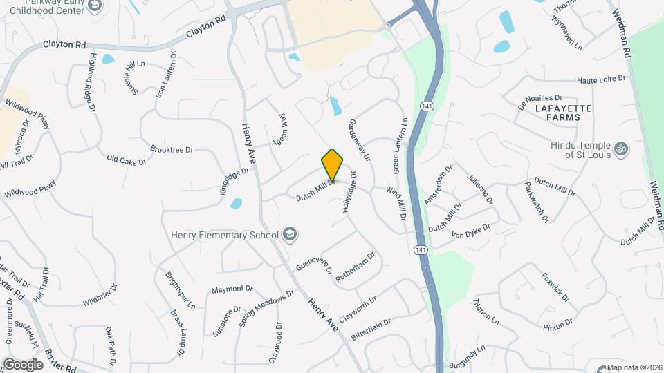 822 Dutch Mill Dr Map and Location Details