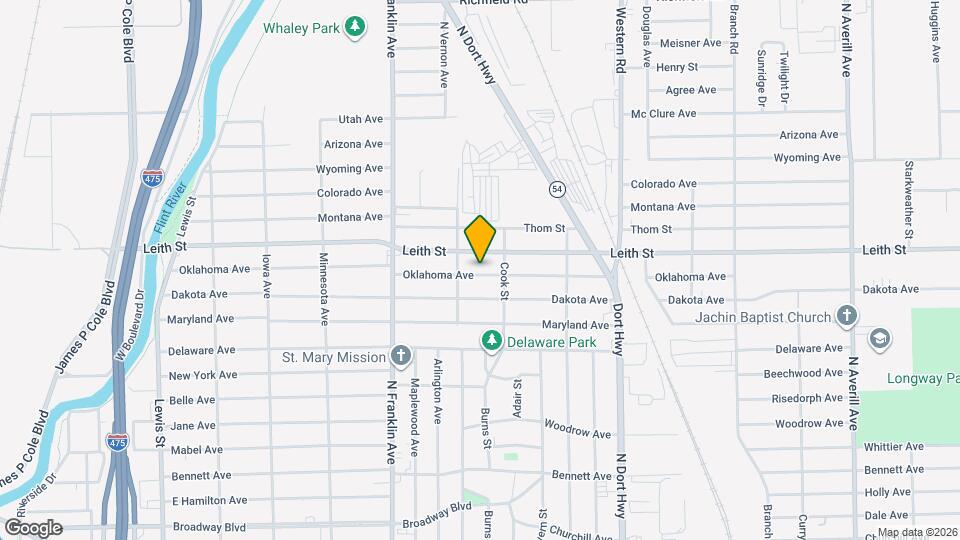 2221 Oklahoma Ave Map and Location Details
