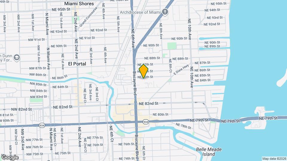 652 NE 85th St Map and Location Details