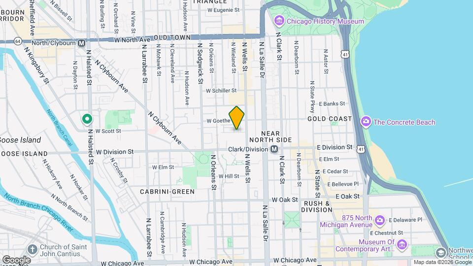 221 W Scott St Map and Location Details