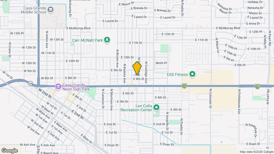 801 N Gilbert Ave Map and Location Details