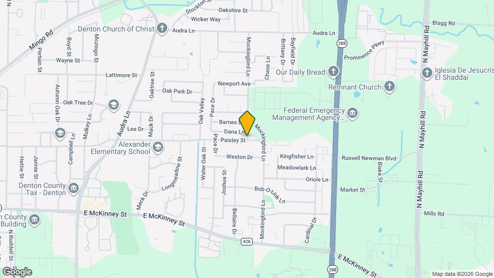 505 Mockingbird Ln Map and Location Details