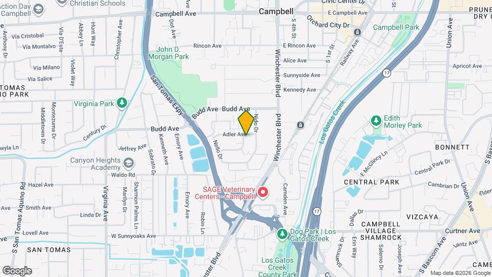 166 Echo Ave, Unit 3 Mapa y Detalles de la Ubicación