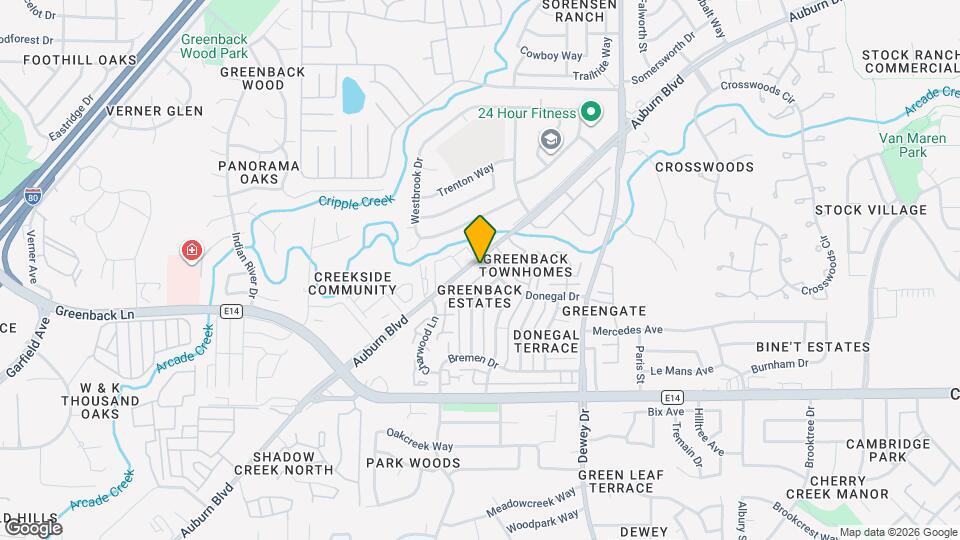6446 Auburn Blvd Map and Location Details
