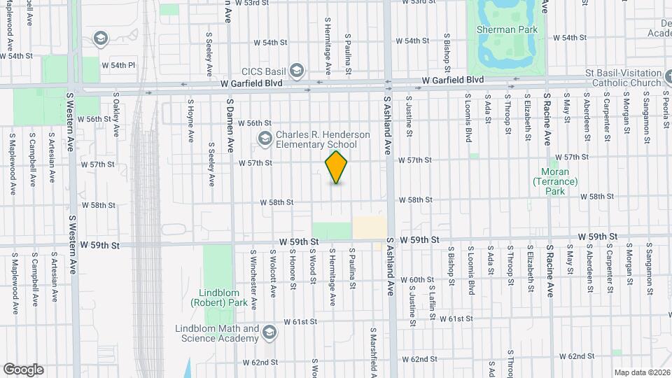 5743 S Hermitage Ave Map and Location Details
