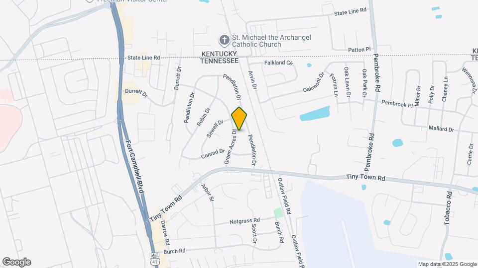 2215 Green Acres Dr Map and Location Details