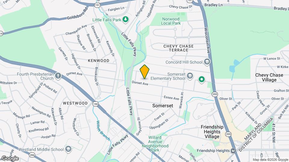 4905 Dorset Ave Map and Location Details