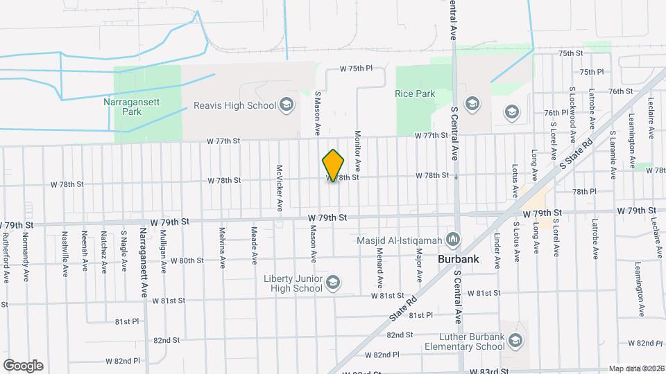 7810 Mayfield Ave Map and Location Details