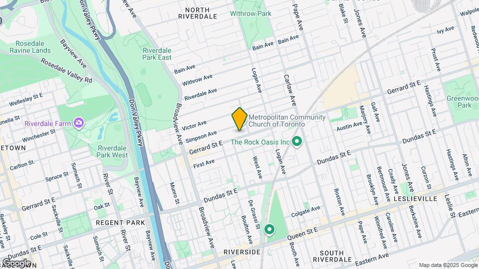 726 Gerrard St E Map and Location Details
