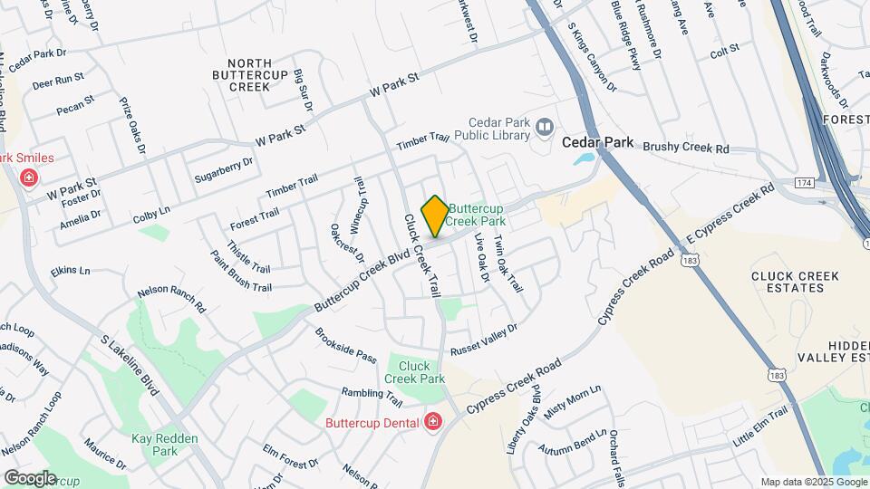 404 Buttercup Creek Blvd Map and Location Details