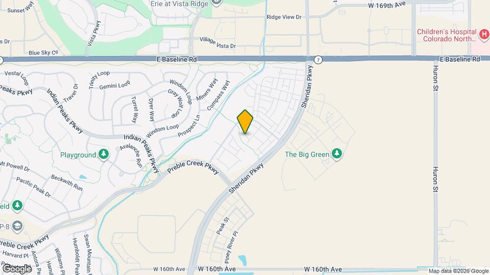 16551 W Vallejo Pl Map and Location Details