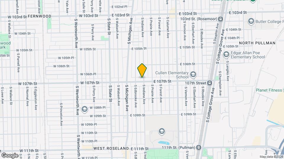 152 E 107th St, Unit 2W Map and Location Details