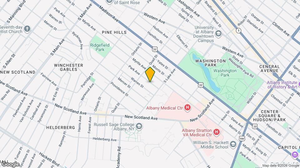 552 Park Ave Map and Location Details