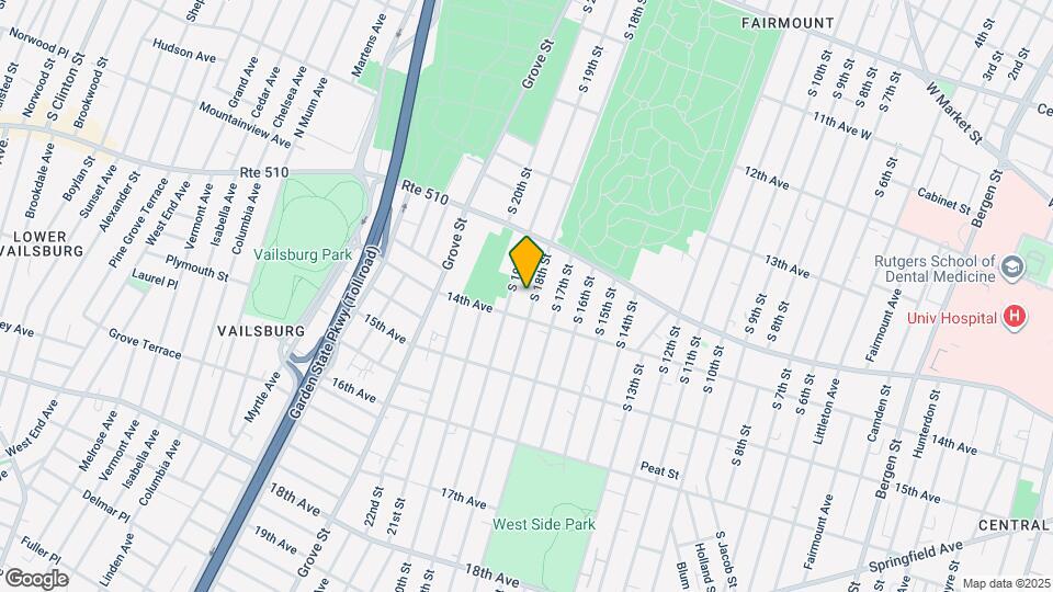 447 S 18th St Map and Location Details