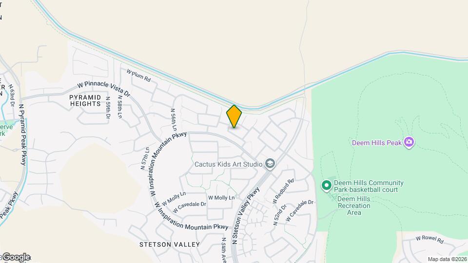 5432 W Fetlock Trail Map and Location Details