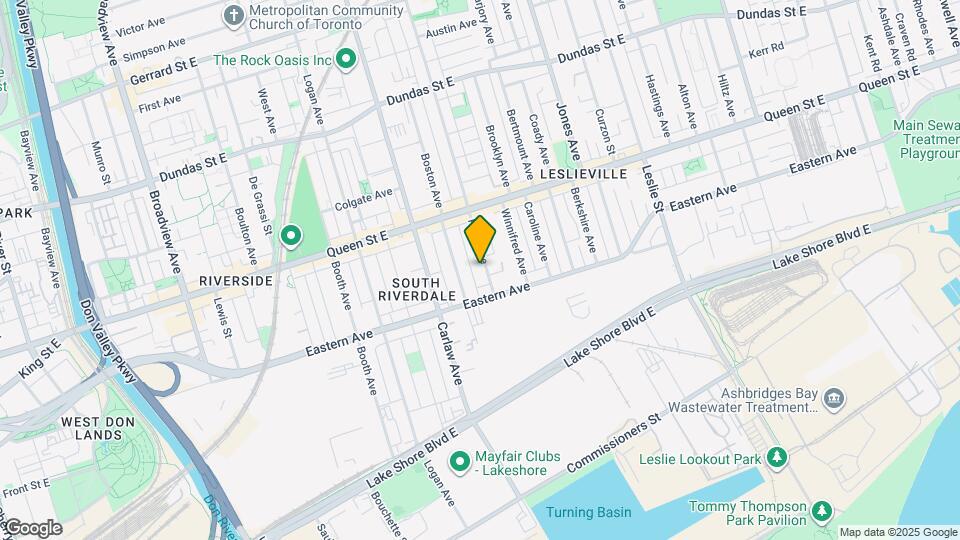 24 Pape Ave Map and Location Details