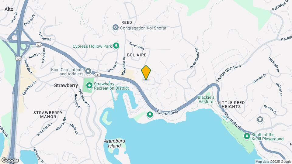 Tiburon View Apartments Map and Location Details