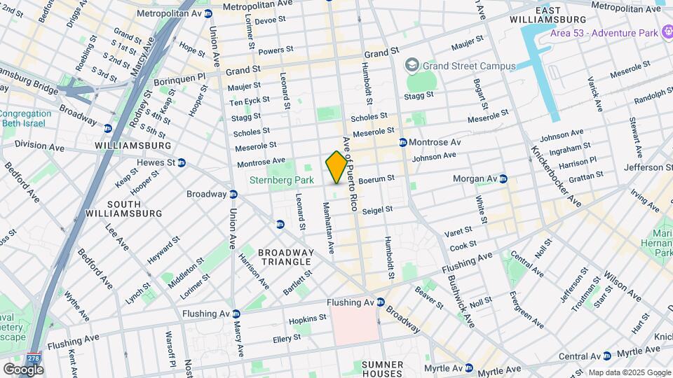 126 Boerum St Map and Location Details