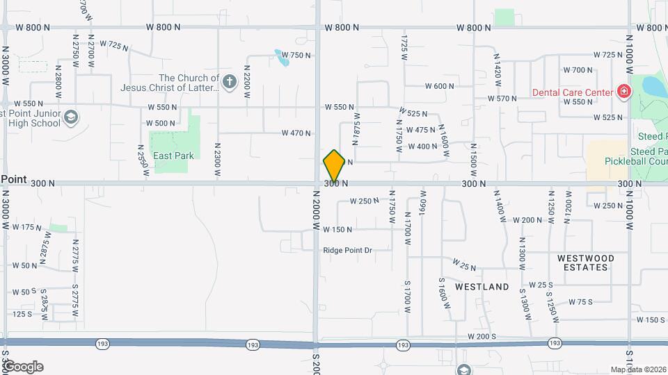 1935 W 300 N Map and Location Details