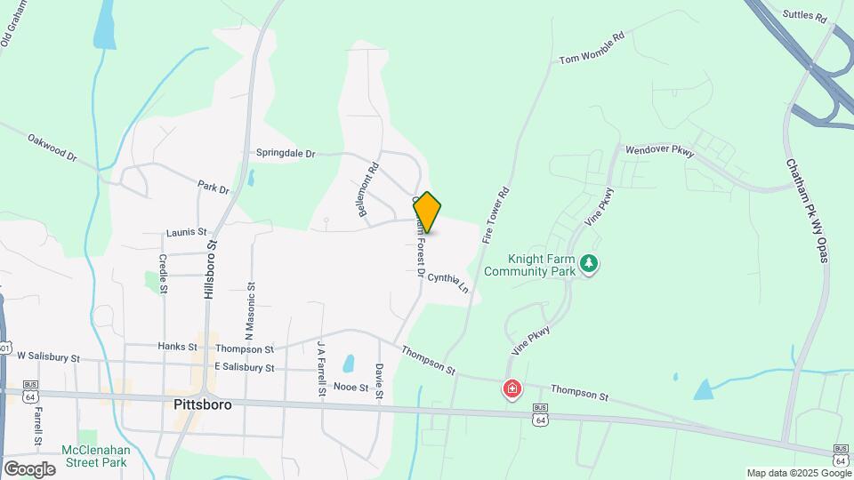 304 Chatham Forest Dr Map and Location Details