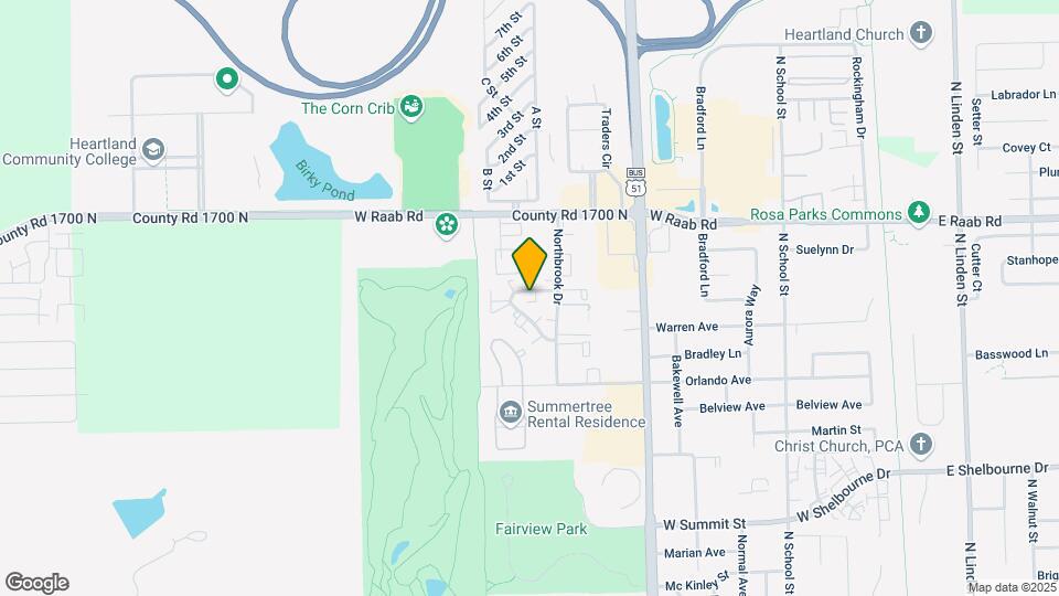 705 N Golfcrest Rd Map and Location Details