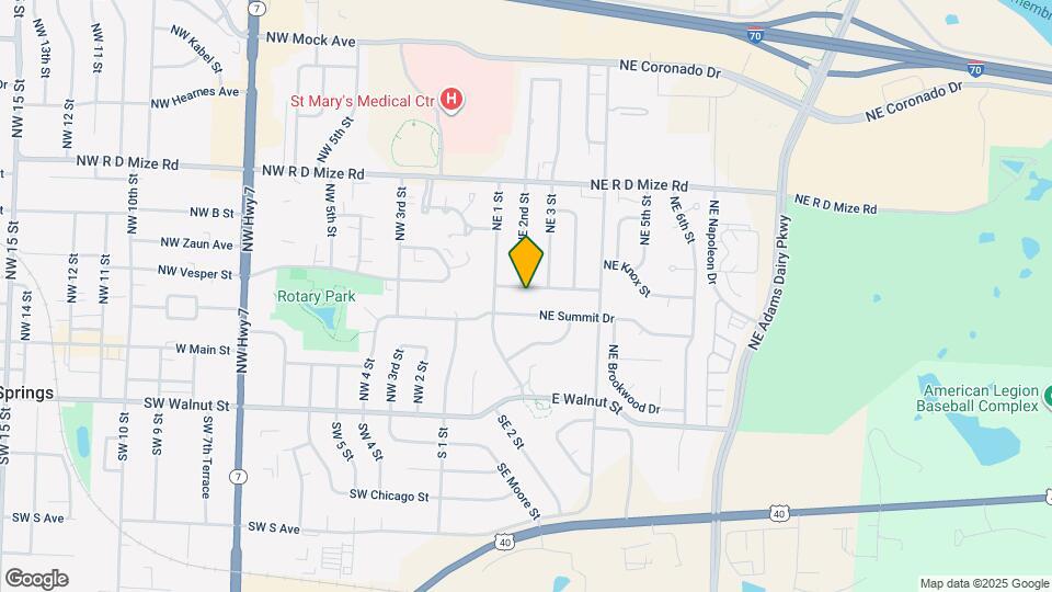 200 NE Knox St Map and Location Details