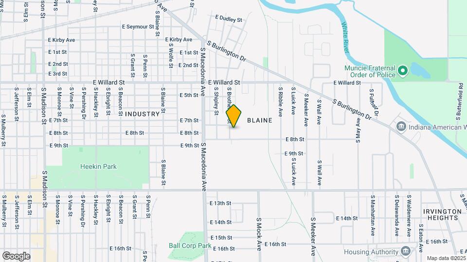 1412 S Brotherton St Map and Location Details
