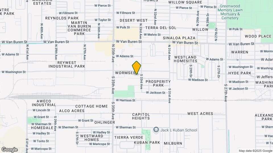 3316 W Jefferson St Map and Location Details