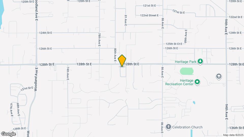 12811 80th Ave Ct E Map and Location Details