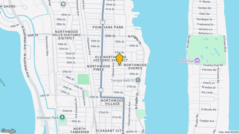 419 30th St Map and Location Details