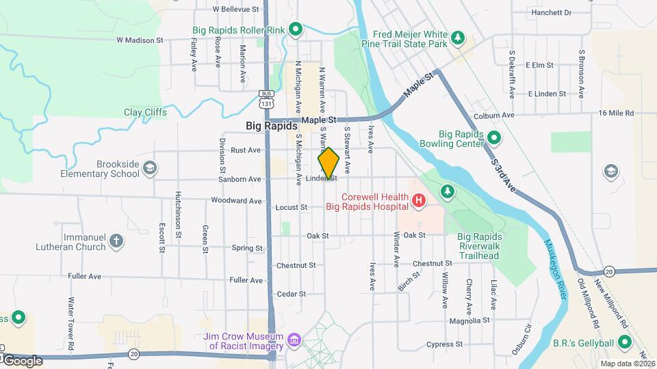 313 S Warren Ave Map and Location Details