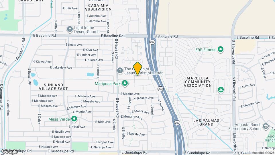 8528 E Desert Ln Map and Location Details