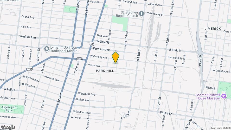 1320 S 17th St Map and Location Details