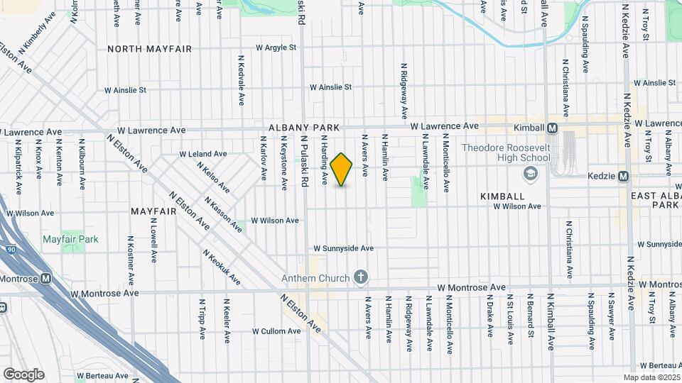 4624 N Springfield Ave Map and Location Details