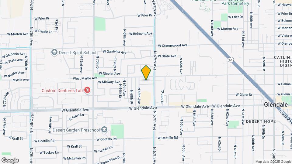 6724 W Palmaire Ave Mapa y Detalles de la Ubicación