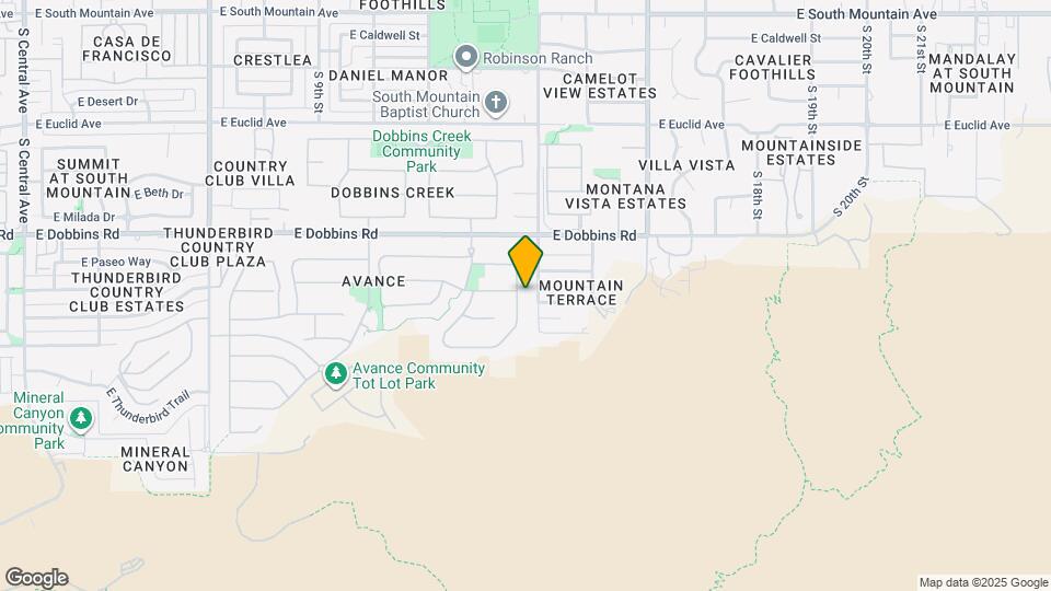 9407 S 13th Way Map and Location Details