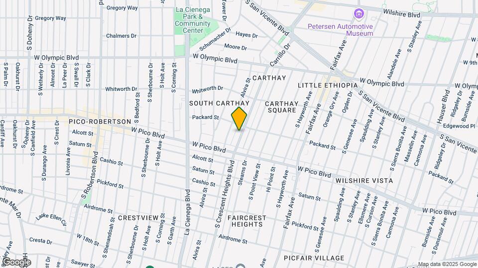 1219 S Crescent Heights Blvd Map and Location Details