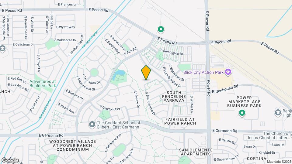 4396 E Los Altos Dr Map and Location Details