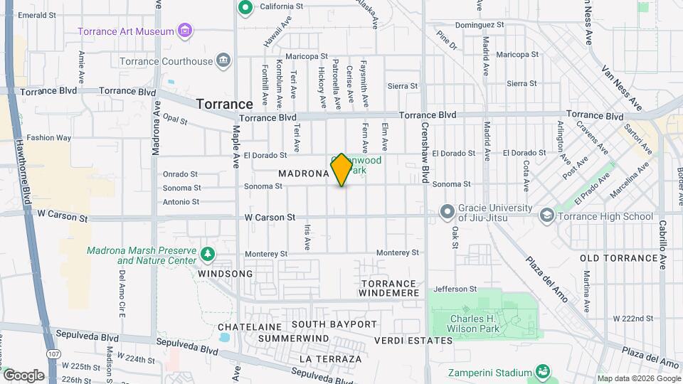 1611 Greenwood Ave Mapa y Detalles de la Ubicación