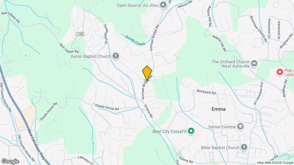 482 Gorman Bridge Rd Map and Location Details