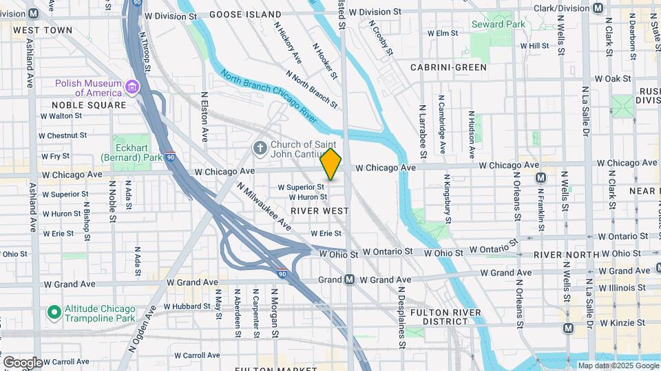 824 W Superior St Map and Location Details